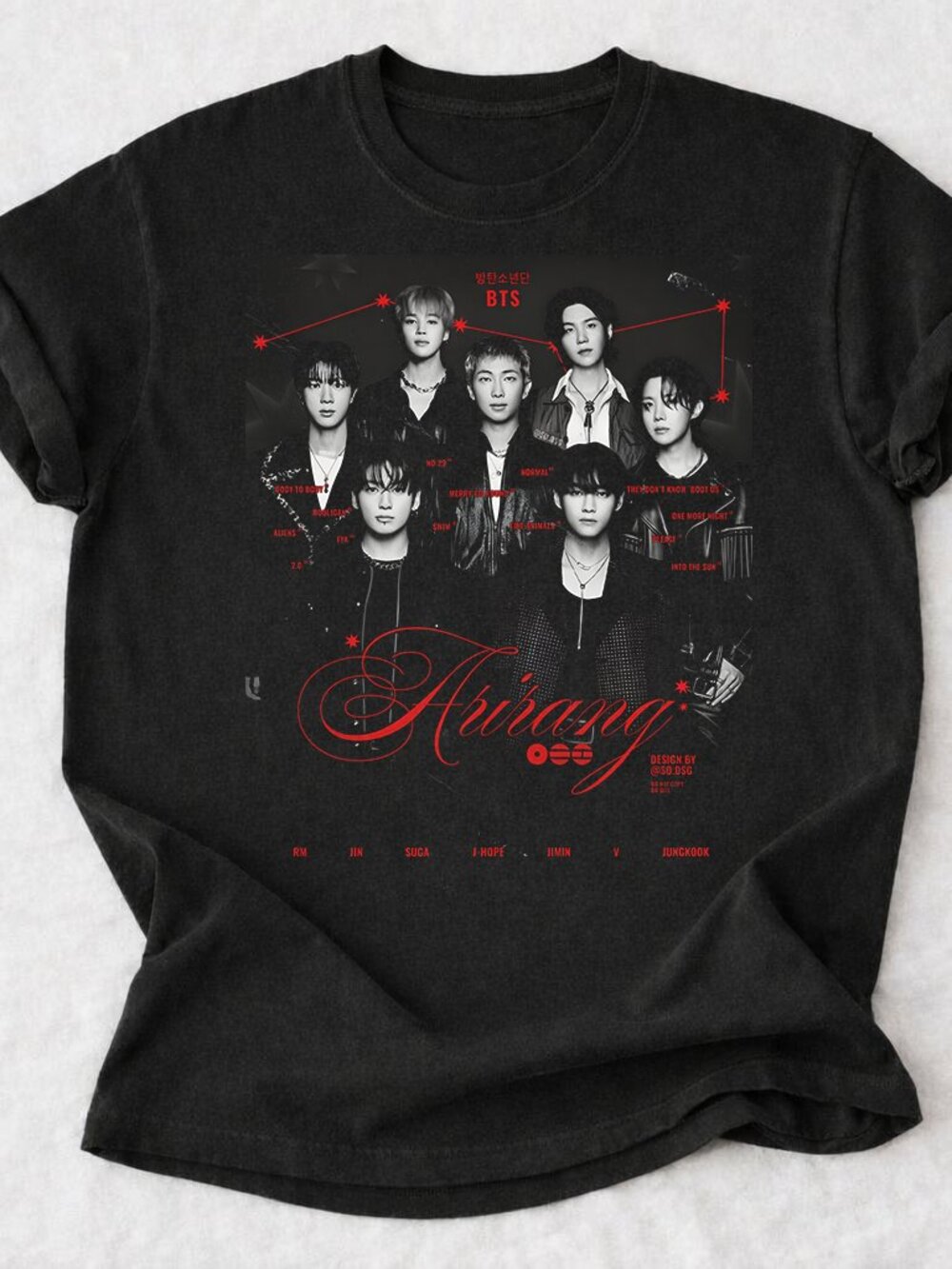 BTS Kpop World Tour 2026 Shirt Bangtan Boys Concert Fan Gift Tee